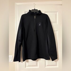 Spyder Men's Black Half-Zip Sweater